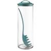 3 Qt Spaghetti Fork and Jar Color: Turquoise view 1