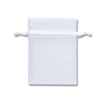Shimojima Heiko 008705018 Organza Bag, Flat Bag Type, S, White, Pack of 10