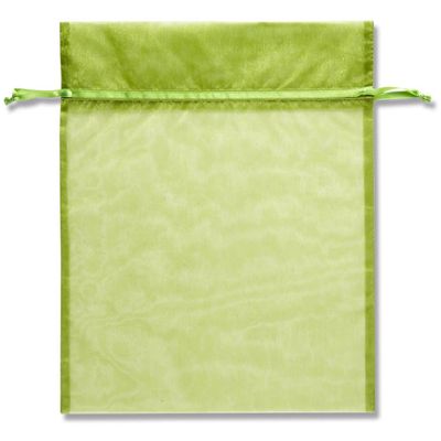(Shimojima) HEIKO 008705092 Organza Bag, Flat Bag Type, XL, Olive, 10 Pieces