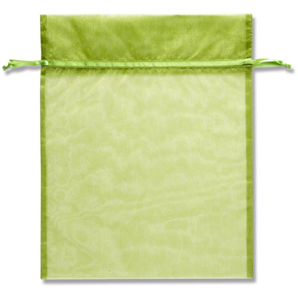 (Shimojima) HEIKO 008705092 Organza Bag, Flat Bag Type, XL, Olive, 10 Pieces
