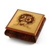 Handcrafted 25th Anniversary or Birthday with Ornament Frame Musical Jewelry Box - Many Songs to Choose - Luck Be A Lady view 1