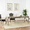 ACME Furniture Chantelle Dining Table, Antique Platinum view 2