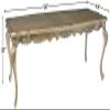 ACME Furniture Chantelle Dining Table, Antique Platinum view 3
