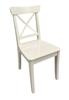 Ingolf Chair in White; Made of Solid Wood view 1