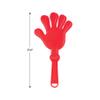 Beistle Red Hand Clappers  12 Pack, Plastic Noisemakers for Parties, Sporting Events, Celebrations, and Team Spirit Gatherings, Fan Section Cheer Accessories, 7" view 3