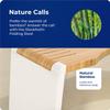 Squatty Potty Stockholm Folding Bamboo Toilet Stool 7" Collapsible, Brown and White, 1 Count view 4