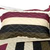 Blancho Bedding [Past Faded] 3PC Vermicelli-Quilted Patchwork Quilt Set (Full/Queen Size) view 2