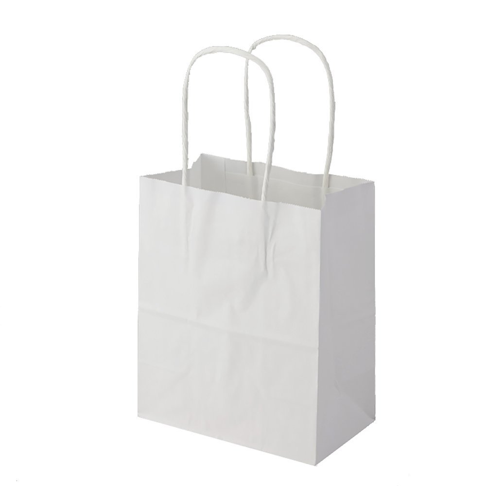 (Shimojima) Heiko 003271111 Paper Bags, Handbags, 25CB, 18-1, Plain, White, Pack of 50