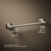 Kohler 27409-SN Riff 18" Towel bar, Vibrant Polished Nickel view 3