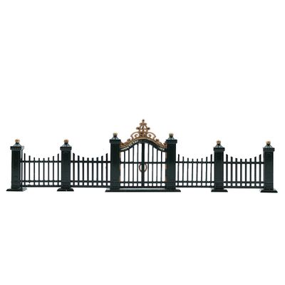 Department 56: 55140 Wrought Iron Gate & Fence - Set of 9