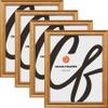 Craig Frames 12x36 Picture Frame  Gold Ornate Style, 3/4 Inch Wide Solid Wood Moulding with Vintage Beaded Detail, Plexiglass and Backing Included, Wall Display Frame for Art and Photos, Set of 4 view 1