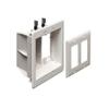 ARLINGTON Industries TVBU505 2- Gang, Color White, Comes with Low Voltage Divider, Plastic, RECESSED TV Box view 1