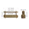 Hardware Philosophy Traditional Chinese Brass Puzzle Combination Door Chest Cabinet Hardware Lock 3" view 3