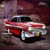 1958 PLYMOUTH FURY - CHRISTINE - ARNIE'S REVENGE - OFFICIAL DANNY WHITFIELD ART SIZE 24 x 36 view 1