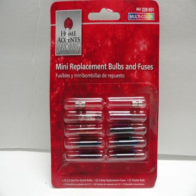 Home Accents Holiday Mini Replacement Bulbs and Fuses