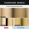 Delta Faucet 41550-CZ Contemporary Tissue Holder/Assist Bar, Champagne Bronze view 4