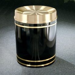 The 'Monte Carlo' Powder Coat Open Dome Receptacle 16 Gallon