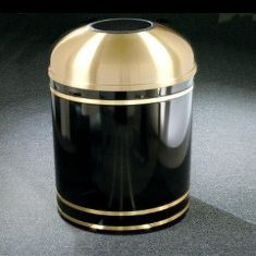 The 'Monte Carlo' Powder Coat Open Dome Receptacle 8 Gallon