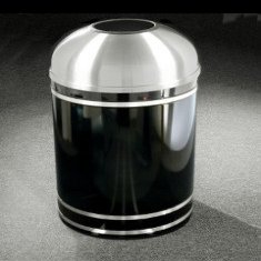 The 'Monte Carlo' Powder Coat Open Dome Receptacle 16 Gallon