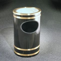 The Monte Carlo Powder Coat Sand Top Ash Trash Receptacle 3 Gallon