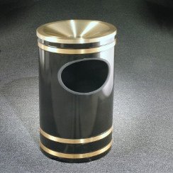 The 'Monte Carlo' Powder Coat Funnel Top Ash/Trash Receptacle 3 Gallon