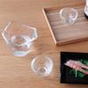 Aderia FS-71515 Tsugaru Vidro Sake Cup Gift Set, Clear, 2.4 fl oz (70 ml) x 2, Single Mouth 9.5 fl oz (270 ml) x 1, Heat Resistant Glass Sake Cup Set, Made in Japan, Microwave Safe view 2