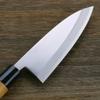 Deba Hocho (Kitchen Knife) 135mm(abt 5.3 Inch) for Right Hander, Blade Edge : Aogami Steel No. 2, Cherry Tree Wood Handle in Japan Style view 4