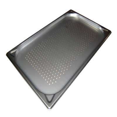 (EBM) Pro Chef 18-8 Perforated GN Pan with Reinforced Overlap Prevention 1/1 0.8 inches (20 mm)