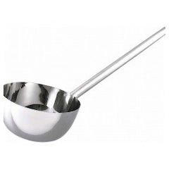 18-8 Ladle Triangular Grip with Long Handle, 7.1 inches (18 cm) (1.96 L), Handle Length: 19.7 inches (50 cm)