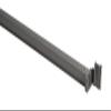 Cambro EMTR60580 Camshelving Elements Traverse Mobile 60" Brushed Graphite 1 Each view 1