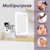 JERDON Rectangular Wall Mount Makeup Mirror - Lighted Makeup Mirror with 5X Magnification - Chrome Finish - Model JRT710CL view 3