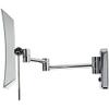 JERDON Rectangular Wall Mount Makeup Mirror - Direct Wire Makeup Mirror with 5X Magnification and LED Lights - Chrome Finish - Model JRT710CLD view 2