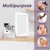 JERDON Rectangular Wall Mount Makeup Mirror - Direct Wire Makeup Mirror with 5X Magnification and LED Lights - Chrome Finish - Model JRT710CLD view 3
