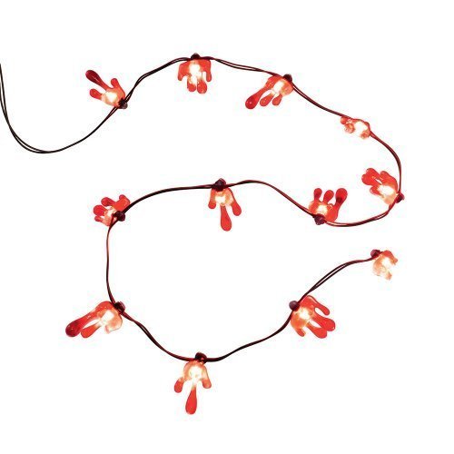 Department 56 4025404 Halloween Accessories for Dept 56 Village Collections String Of 12 Bloody Lights Lights,...