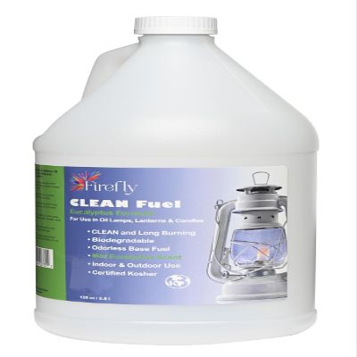 Firefly Fuel Clean Fuel Eucalyptus Lamp Oil - Smokeless, Virtually Odorless, and - Long-Lasting Burn Time for Indoor & Outdoor Lamps - 1 Gallon - Made in USA