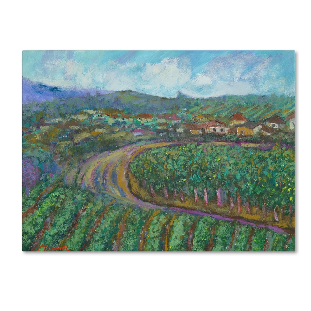 Trademark Fine Art Cherry Trees and Strawberry Fields Artwork by Manor Shadian, 18 by 24-Inch