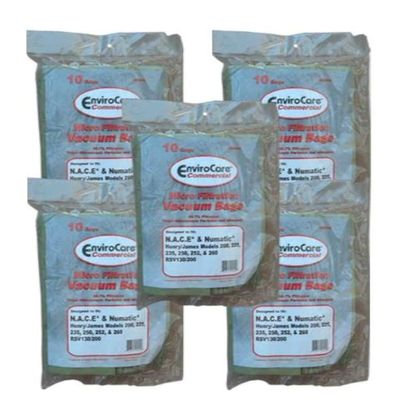 EnviroCare 50 Commercial Numatic N.A.C.E, Numatic Vacuum Cleaner Bags, 604100, Henry/James, Henry Micro, Henry Xtra, Hetty, NACECare Commercial, James JVP180