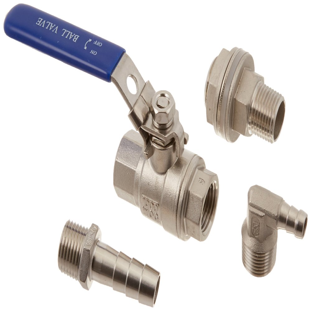 1/2" Weldless 316 Stainless Steel Kettle Ball Valve
