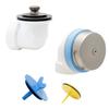 DBlue Half Kit, Schedule 40 - PVC Uni-Lift Stopper w/Brushed Nickel Finish Trim and Test Plug view 1