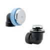 Half Kit, Schedule 40 - ABS Touch-Toe Stopper w/Chrome Finish Trim view 1