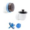 DBlue Half Kit, Schedule 40 - PVC Uni-Lift Stopper w/Oil Rubbed Bronze Finish Trim and Test Plug view 1