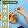BambooMN Premium Reusable Japanese Bamboo Chopsticks, Red Dot End 10 inch - 120 Pairs view 3