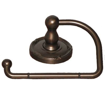 Top Knob Edwardian Bath Tissue Hook - ED4ORBE - Oil Rubbed Bronze - Ribbon Back Plate