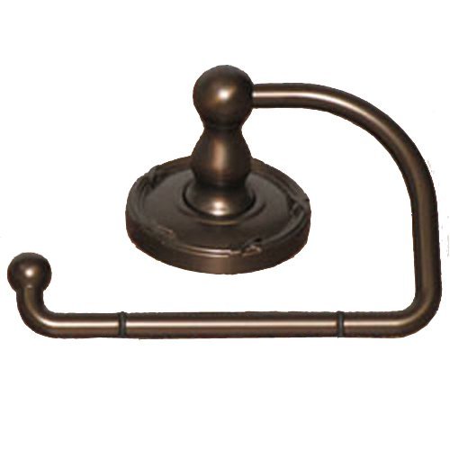Top Knob Edwardian Bath Tissue Hook - ED4ORBE - Oil Rubbed Bronze - Ribbon Back Plate