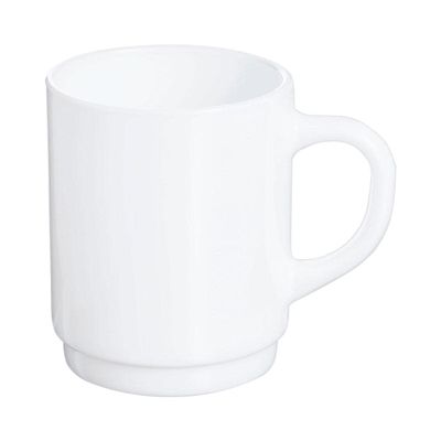 Arcoroc Restaurant Plain Mug 250ml Stackable 6 Cups