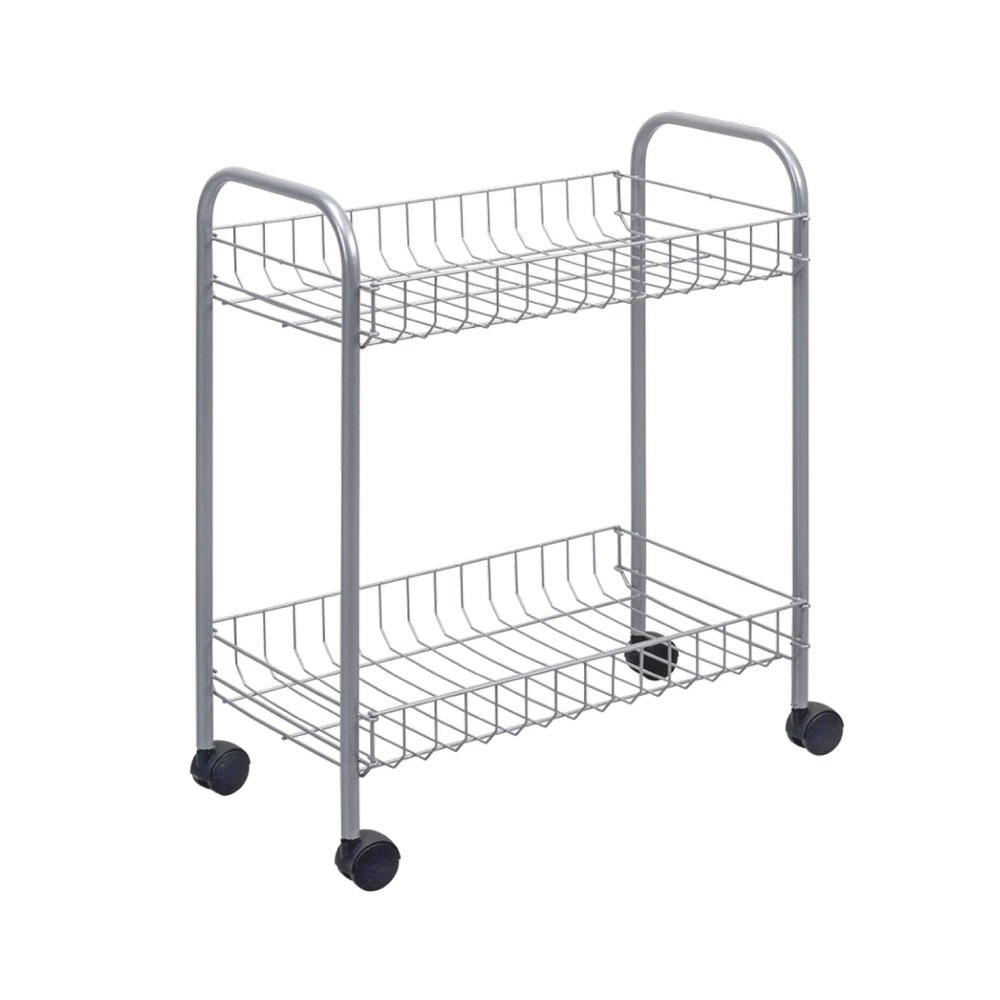 Metaltex Service Trolley Madrid 41x23x51cm, Metal, White, 41 x 23 x 51 cm