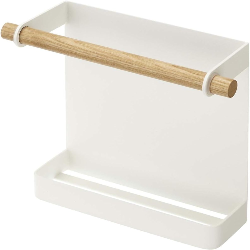 Yamazaki Industries 7825 Toska Magnetic Wrap Holder, White