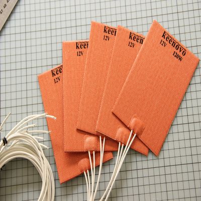100 X 150mm, 12V 120W, KEENOVO Universal Silicone Heater Mat/Pad, Engine Oil Pan Heater,All Purpose Flexible Heater, with 3M PSA