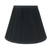 Urbanest Mushroom Pleated Softback Lamp Shade, Faux Silk, 5-inch by 9-inch by 7-inch, Black, Spider Fitter view 1