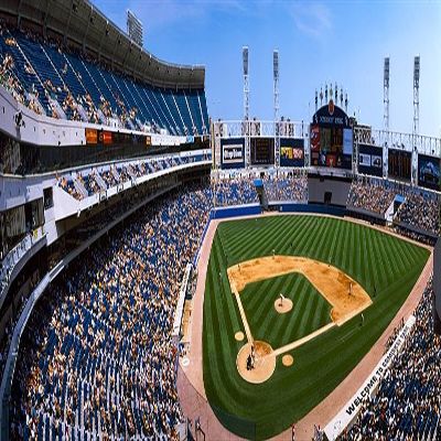 Walls 360 Peel & Stick Baseball Stadium Wall Mural: Cellular Field High Angle (24 in x 9 in)